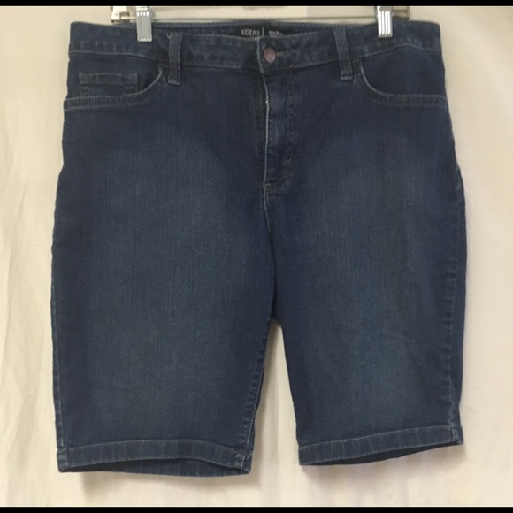 lee mid rise bermuda shorts